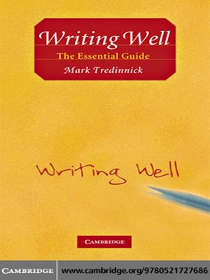 cover image of Writing Well